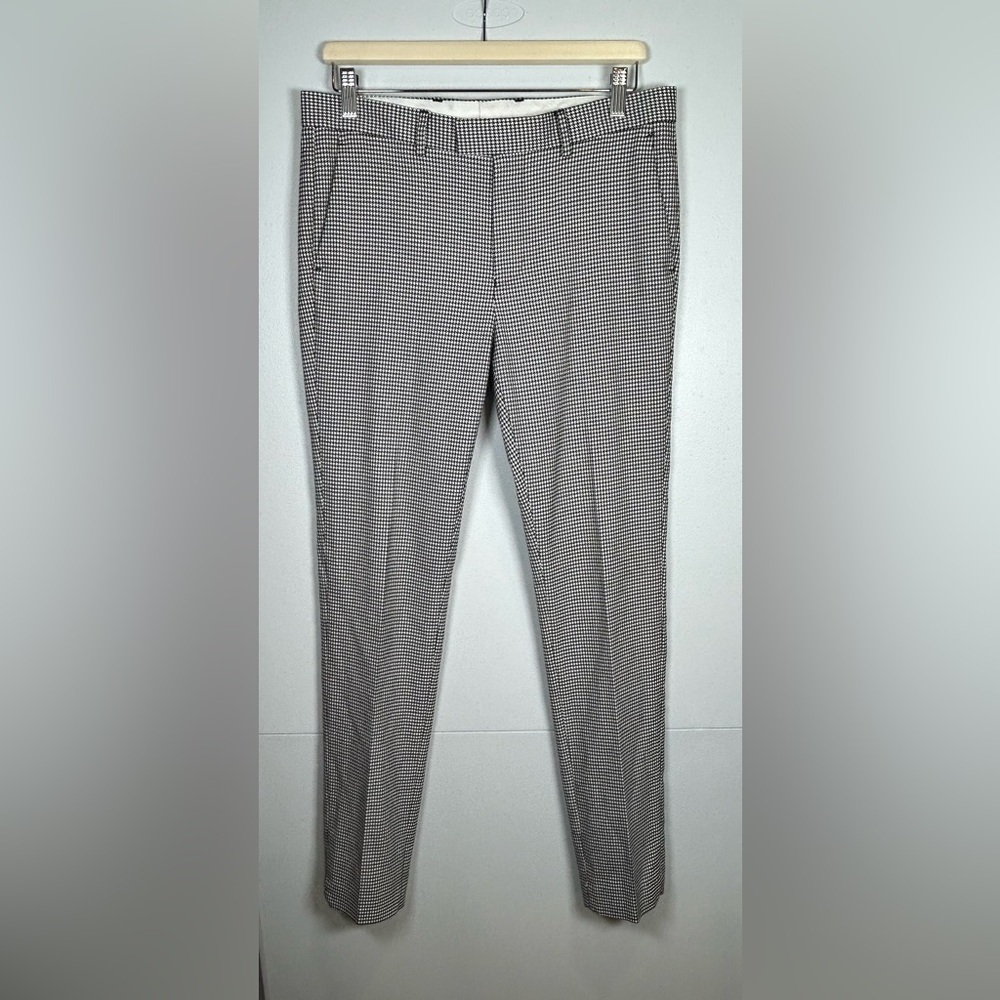 Men' skinny Houndtooth Black And White Pants